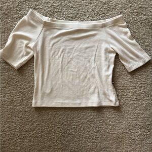 Sol Angeles Off-Shoulder Cream Top - never worn